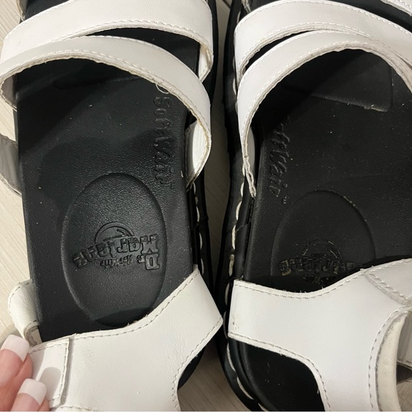 Dr Martens Blaire White Chunky Gladiator Platform Sandal Ankle Straps 6 - Picture 6 of 13